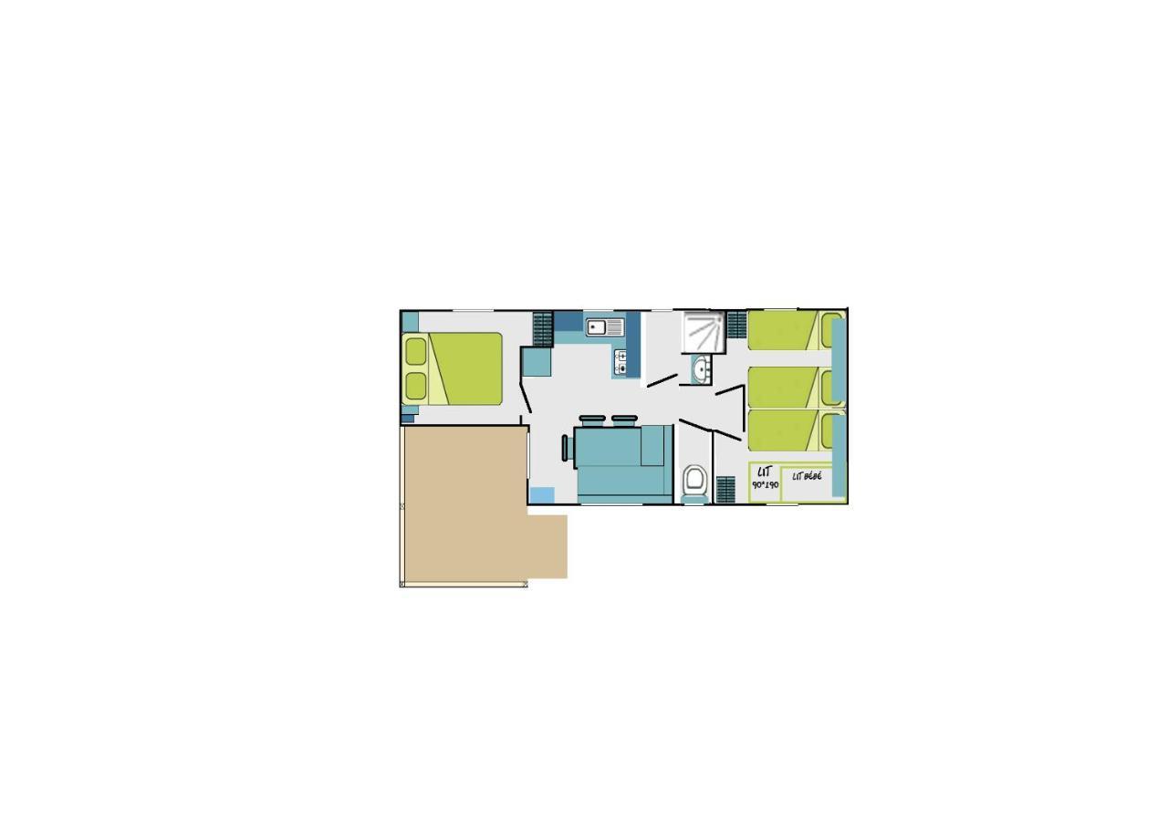 Camping L'Arada Parc Hotel Sonzay Buitenkant foto